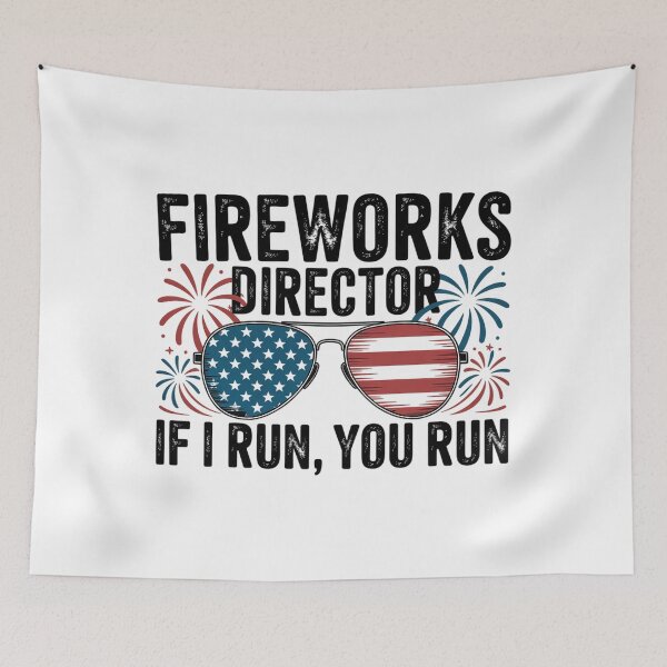 Item preview, Fireworks Director If I Run You Run  4Th Of July Fireworks designed and sold by TorjeARTStore.