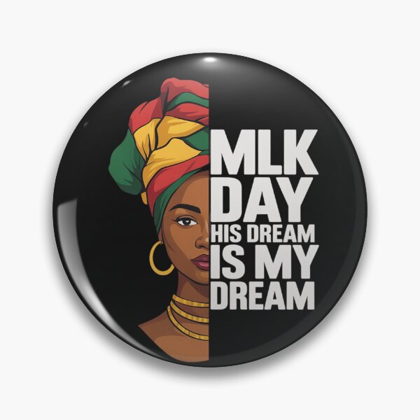 Item preview, MLK Day His Dream Is My Dream Black Lives Matter Afro Woman designed and sold by GaryPacheco6.