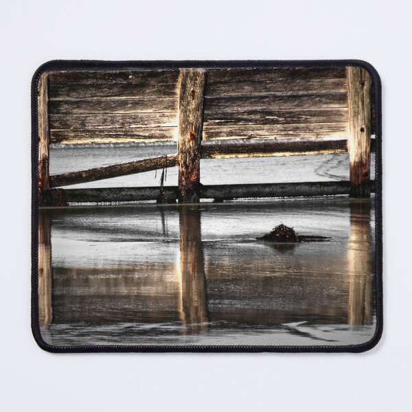 Item preview, Weathered Wooden Pier Reflected in Water. designed and sold by Ian Ramsay.