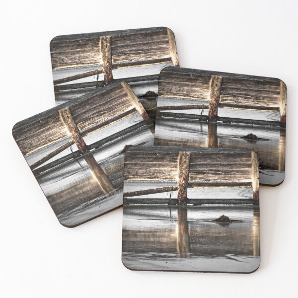 Item preview, Weathered Wooden Pier Reflected in Water. designed and sold by Ian Ramsay.