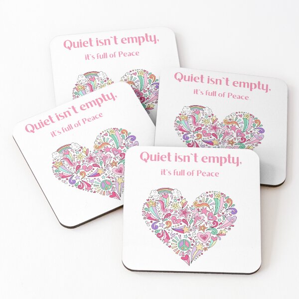 Item preview, Quiet Isn’t Empty It’s Full of Peace | Calm Aesthetic Cute Quote T-Shirt designed and sold by YasirHamidDesigns .