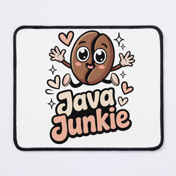 Item preview, Java Junkie Cute Coffee Bean Lover Sticker designed and sold by Lulunza.