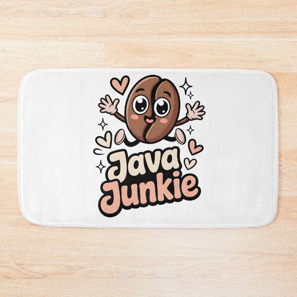 Item preview, Java Junkie Cute Coffee Bean Lover Sticker designed and sold by Lulunza.