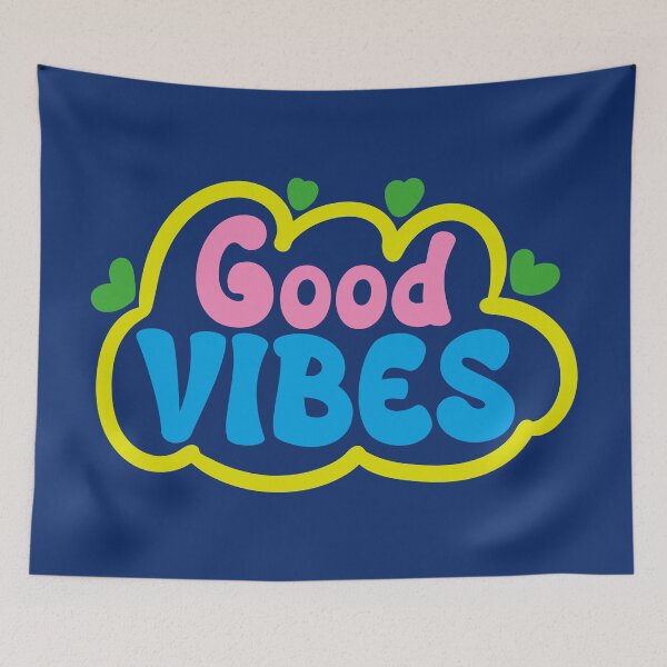 Item preview, Good vibes lettering designed and sold by SweetberryHouse.