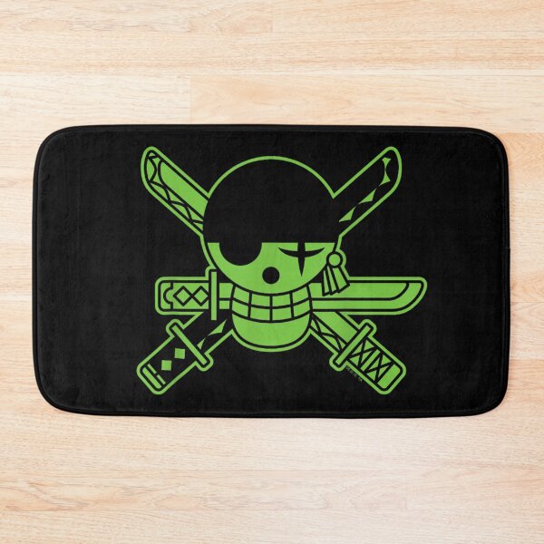 Item preview, Green Roronoa Zoro Jolly Roger designed and sold by DuneHaicna.