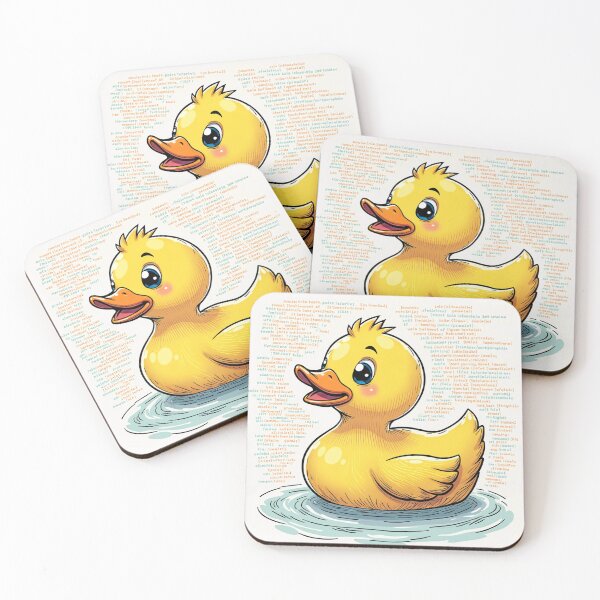 Item preview, Rubber Duck Debug Doodle designed and sold by Dev Life Designs.