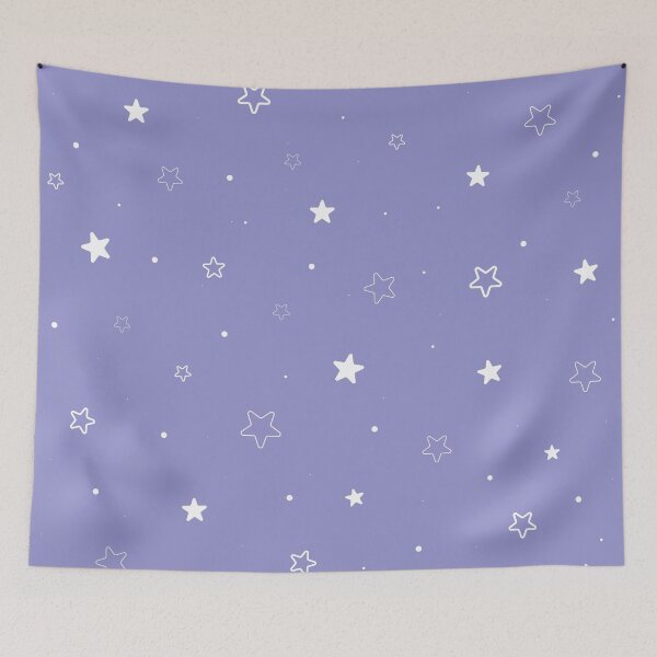 Item preview, Stars Pattern - Pastel Purple Background designed and sold by Crealice.