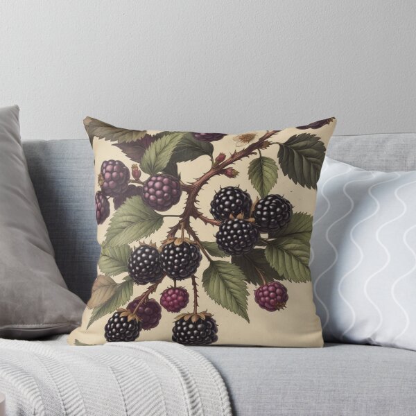 Item preview, Wild Blackberry Vintage Botanical Print designed and sold by PrimeGens.