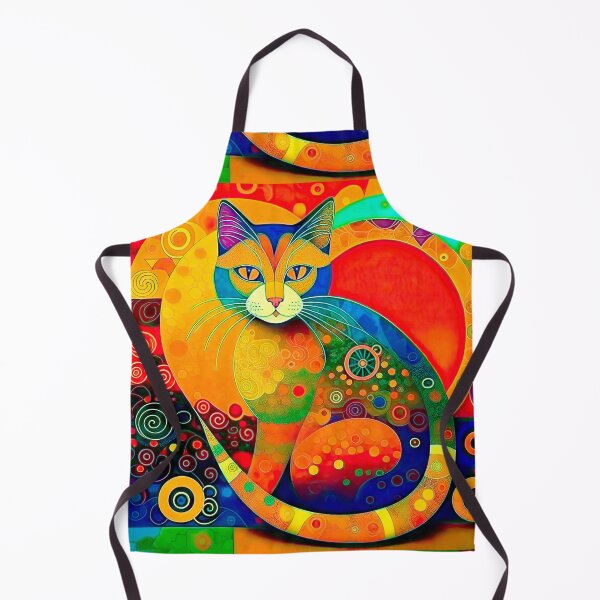 Item preview, Psychedelic Cosmic Cat Abstract Art designed and sold by LanaGustavsson.