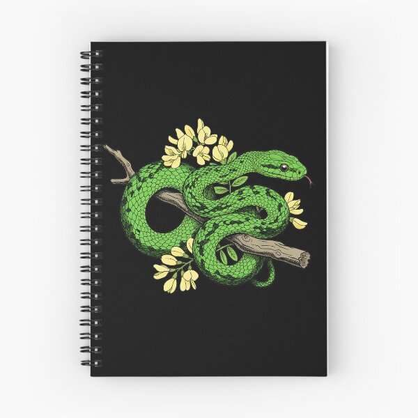 Item preview, Boomslang Snake with Acacia Blossoms designed and sold by BirdsnStuff.