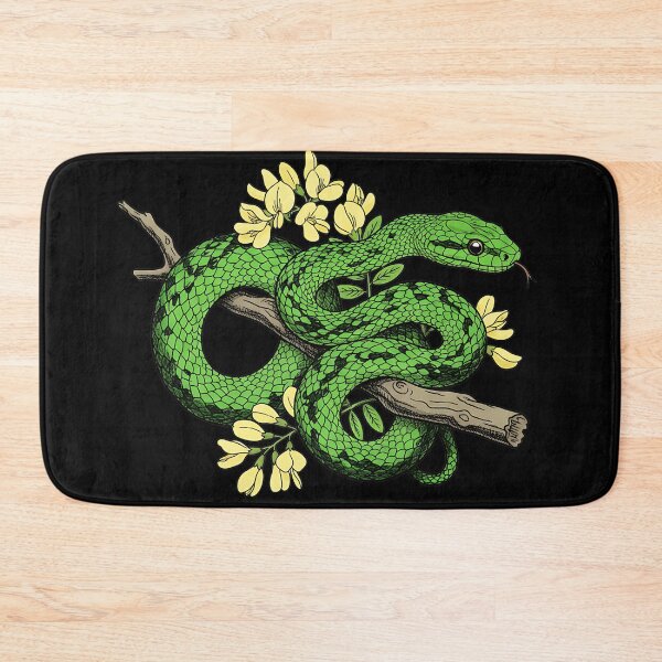 Item preview, Boomslang Snake with Acacia Blossoms designed and sold by BirdsnStuff.