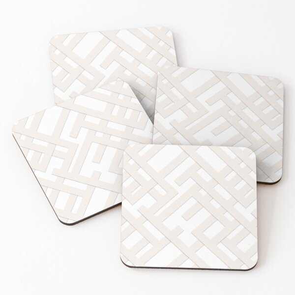 Item preview, Woven grid - mother-of-pearl on white designed and sold by colorofmagic.