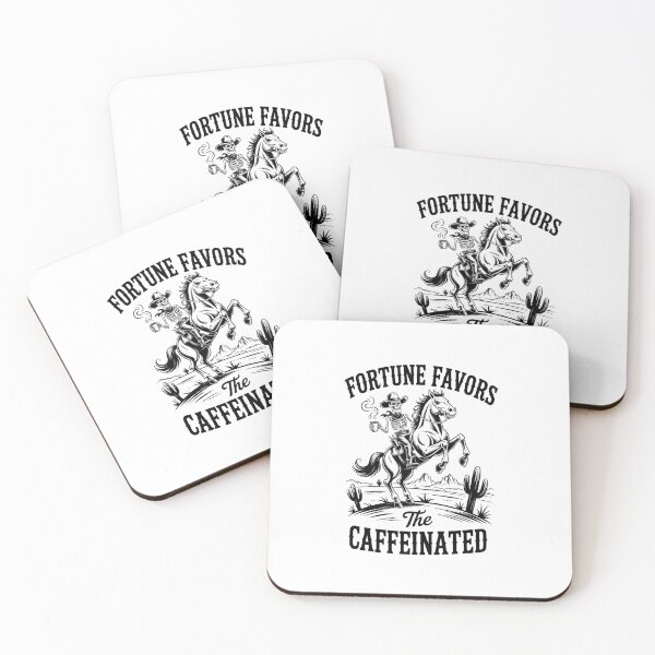 Item preview, Fortune Favors The Caffeinated Cowboy Coffee designed and sold by TorjeARTStore.
