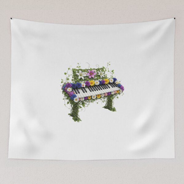 Item preview,  Music Lover Gift, Musician Gift, Beautiful Sounds,Traditional and Modern Musical Instruments, ivy flowers, Floral,Nature Love Art ,Nature Lover Gift, Peaceful Natural Design designed and sold by chipmuckdesignn.