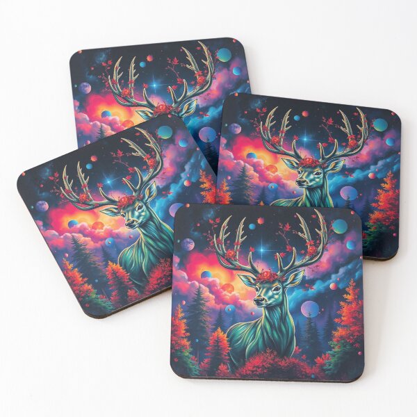 Item preview, Glitchcore Stag in a Nebula Dream designed and sold by Bilikaru.