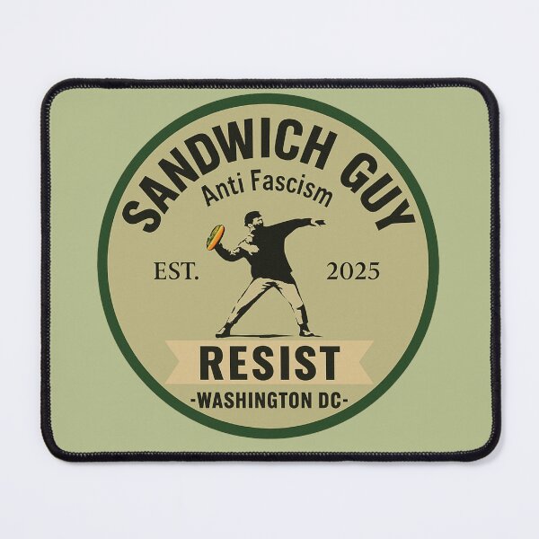 Item preview, Sandwich Guy Anti Fascism Resist Badge Vintage Protest Graphic Design designed and sold by EzZtudio.