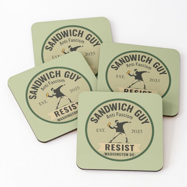 Item preview, Sandwich Guy Anti Fascism Resist Badge Vintage Protest Graphic Design designed and sold by EzZtudio.