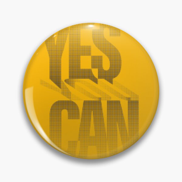 Item preview, YES YOU CAN Halftone Pop Art Motivational Slogan Typography designed and sold by Form & Function.