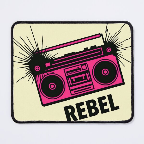 Item preview, Neon Boombox Rebel – Retro 80s Music Aesthetic designed and sold by Imaginationbeyond.