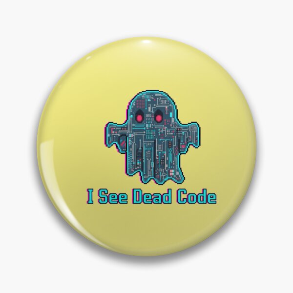 Item preview, I See Dead Code Funny Pixel Art designed and sold by WiserShop.