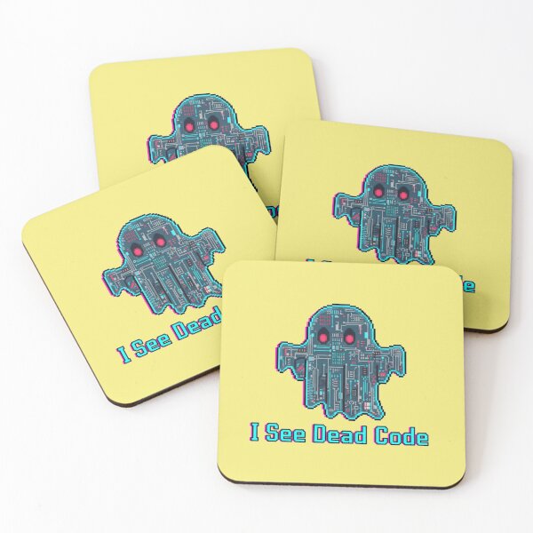 Item preview, I See Dead Code Funny Pixel Art designed and sold by WiserShop.