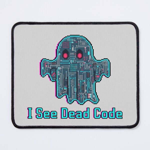 Item preview, I See Dead Code Funny Pixel Art designed and sold by WiserShop.