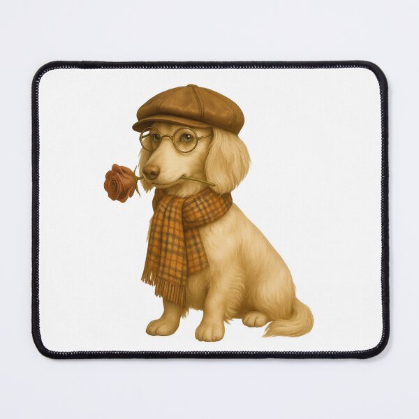 Item preview, Vintage Elegance Dachshund with Rose designed and sold by WhispersWear.