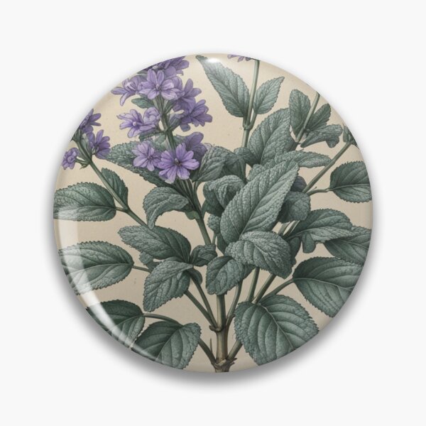 Item preview, Garden Sage Vintage Herbal Botanical Art designed and sold by PrimeGens.