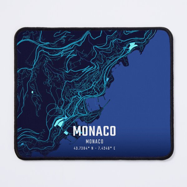 Item preview, Monaco Midnight City Map designed and sold by HomeLivingCo.