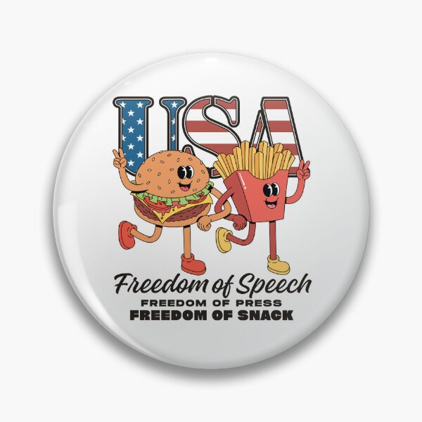 Item preview, America (USA): freedom of speech, freedom of press, freedom of snack designed and sold by Peerless-Prime.