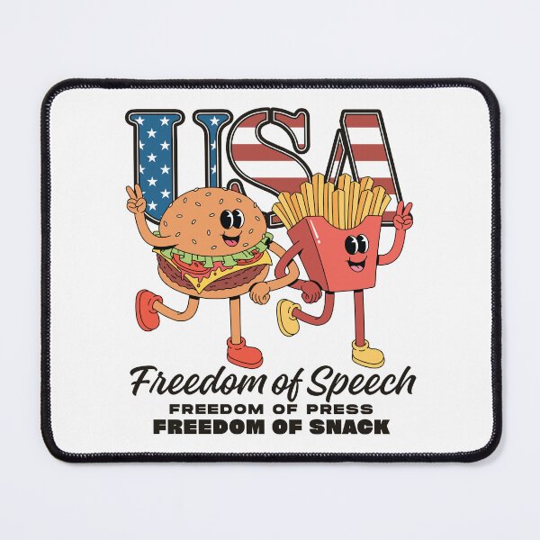 Item preview, America (USA): freedom of speech, freedom of press, freedom of snack designed and sold by Peerless-Prime.