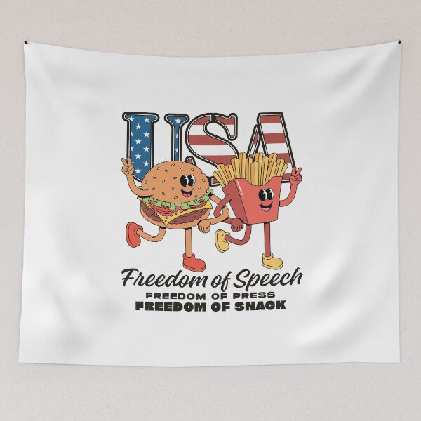 Item preview, America (USA): freedom of speech, freedom of press, freedom of snack designed and sold by Peerless-Prime.