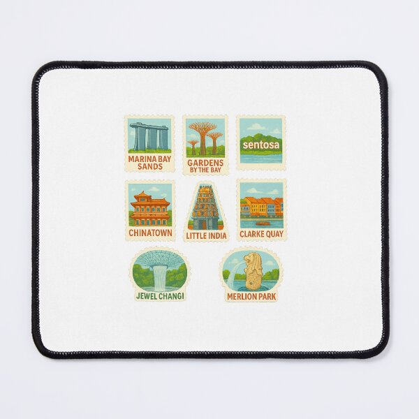 Item preview, Singapore Travel Stamps designed and sold by ouatisworld.