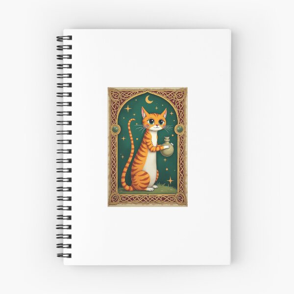 Item preview, Calico Cat Alchemical Flask Medieval Art designed and sold by PictorialWhimsy.