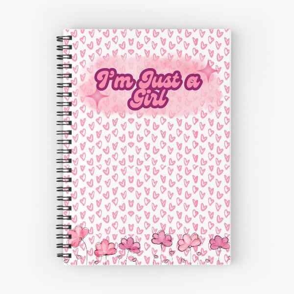 Item preview, "I'm Just a Girl" Cute Journal - Trendy Pink Girly Aesthetic Stationery designed and sold by Designnari.