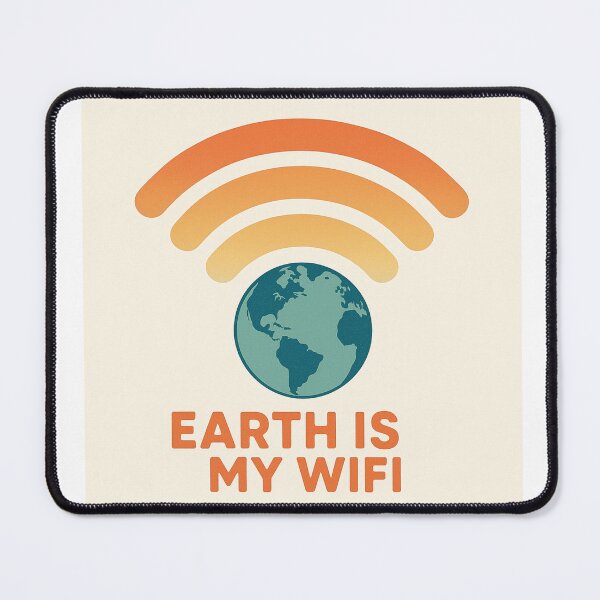 Item preview, Earth Is My WiFi – Eco-Spiritual Connection designed and sold by HiteshArt111.