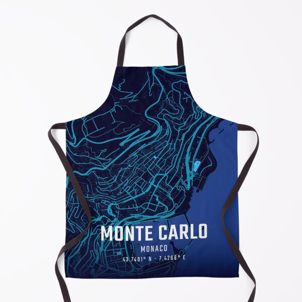 Item preview, Monte Carlo Midnight City Map designed and sold by HomeLivingCo.