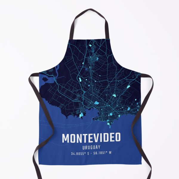 Item preview, Montevideo Midnight City Map designed and sold by HomeLivingCo.