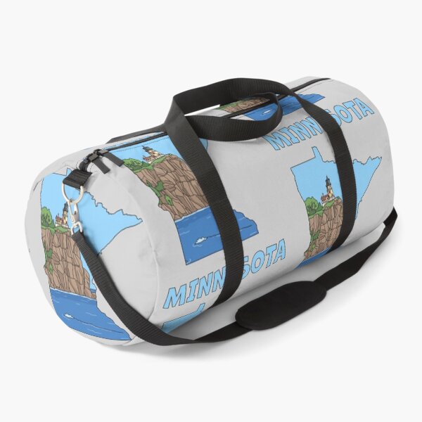 Item preview, Minnesota State Map Art, Scenic North Shore Lighthouse Design designed and sold by mashmosh.
