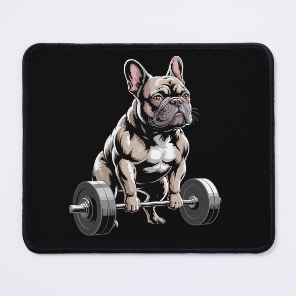 Item preview, French Bulldog Bodybuilding Gym designed and sold by TorjeARTStore.