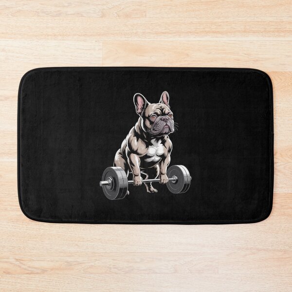 Item preview, French Bulldog Bodybuilding Gym designed and sold by TorjeARTStore.