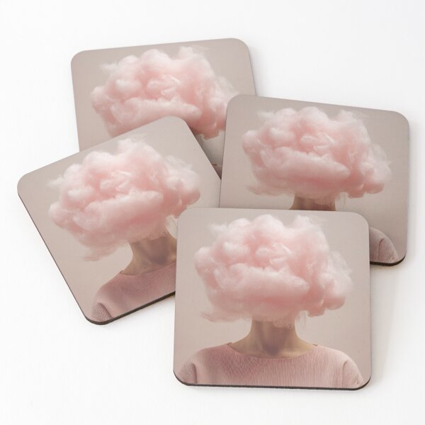 Item preview, Pink cloud art display designed and sold by anytka.