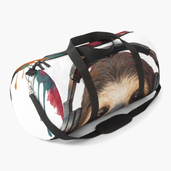 Item preview, Chillmode Sloth – Sloth with Headphones & Hoodie (Color Splash Urban Art) designed and sold by thtCMRAguy.