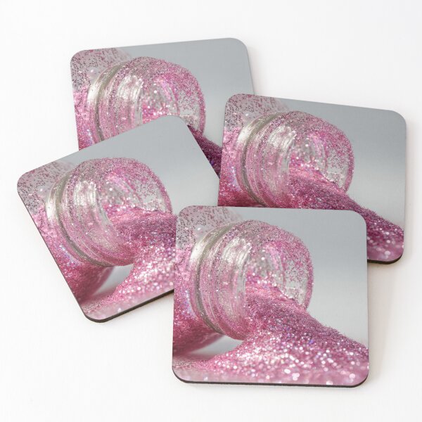 Item preview, Pink glitter spills from jar designed and sold by anytka.