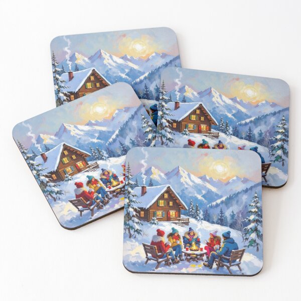 Item preview, Winter Glow - Alpine magic, fireplace light & snow magic – Cozy vibes for your home designed and sold by FotoworldEdel.