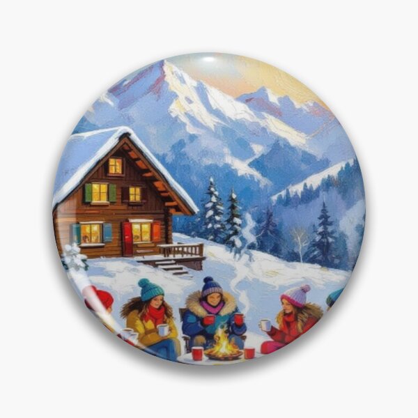 Item preview, Winter Glow - Alpine magic, fireplace light & snow magic – Cozy vibes for your home designed and sold by FotoworldEdel.