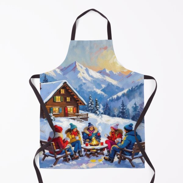 Item preview, Winter Glow - Alpine magic, fireplace light & snow magic – Cozy vibes for your home designed and sold by FotoworldEdel.