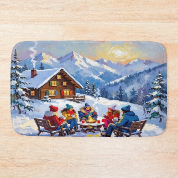 Item preview, Winter Glow - Alpine magic, fireplace light & snow magic – Cozy vibes for your home designed and sold by FotoworldEdel.