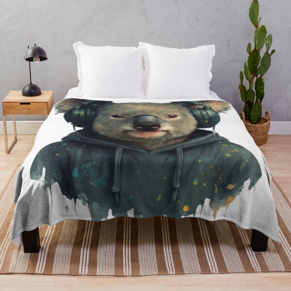 Item preview, Koala Grooves – Koala with Headphones & Hoodie (Chill Splash Street Art) designed and sold by thtCMRAguy.