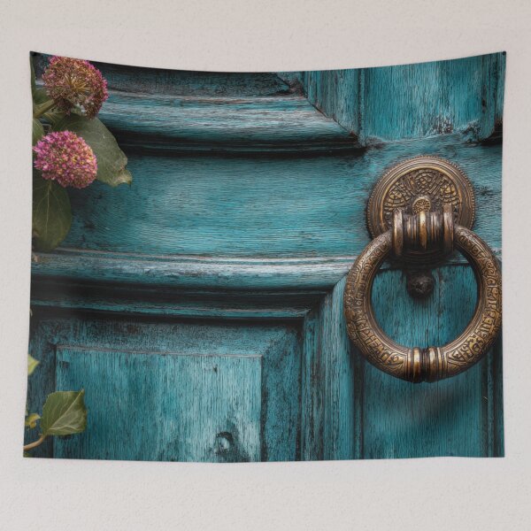 Item preview, Garden door with bronze knocker designed and sold by anytka.